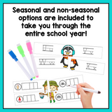 Puzzle Writing Center Activities for Kindergarten | Year Long Literacy Centers