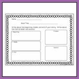 Reading Comprehension Worksheets and Prompts for Kindergarten, First, or Second (K-2)