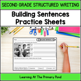 Sentence Writing Practice Sheets for 2nd Grade | Structured Writing