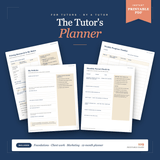 The Tutor's Planner (Printable PDF)