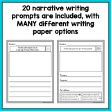 SPANISH Writing Prompts for Kindergarten Narrative Writing