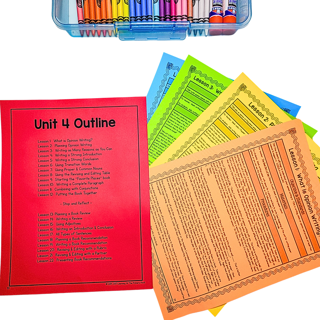 Writing Workshop Bundles – Learning at the Primary Pond