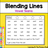 Blending Lines | Vowel Teams