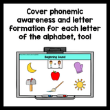 Alphabet Phonics Slides | Letter Names and Sounds | Google Slides Phonics - Learning at the Primary Pond