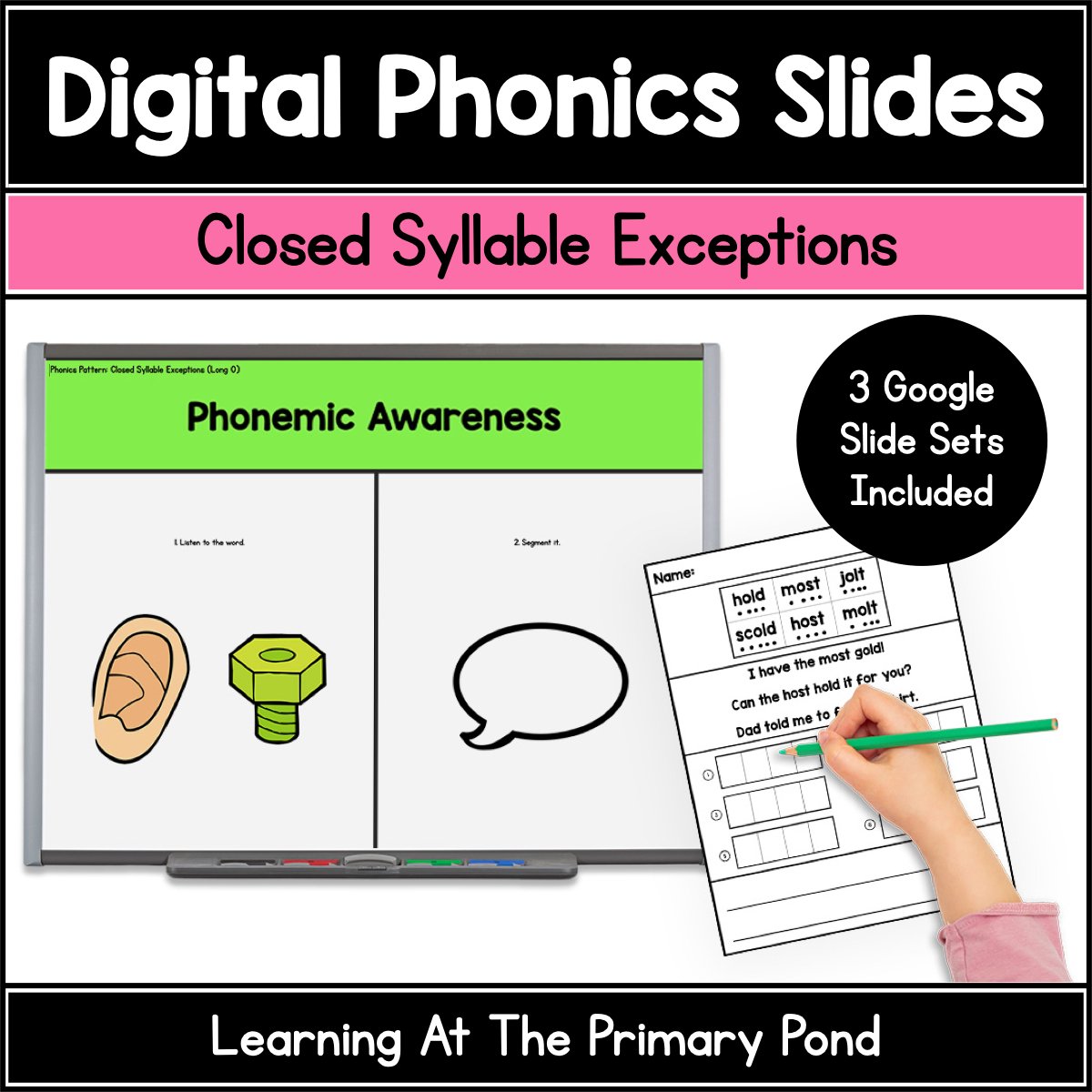 Closed Syllable Exceptions Google Slides | - ILD, - OST, - OLD, - IND, - OLT - Learning at the Primary Pond