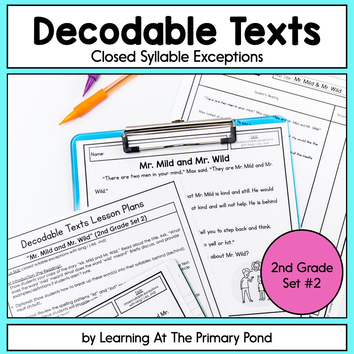 Decodable Readers | Closed Syllable Exceptions | Second Grade Set 2 | SOR - learning-at-the-primary-pond