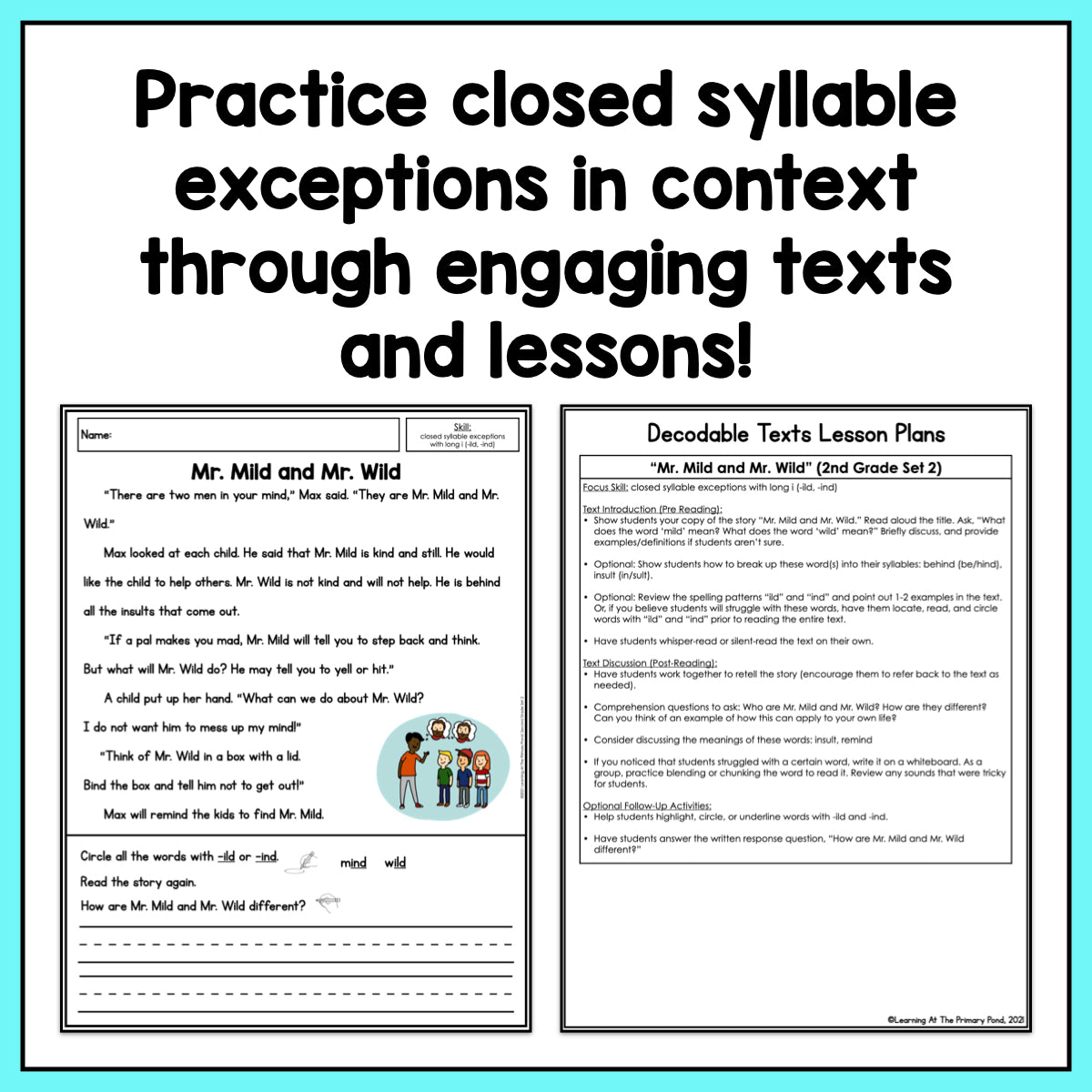Syllable Type Exceptions Decodable Readers | Closed Syllable Exceptions | Second Grade Set 2 ...