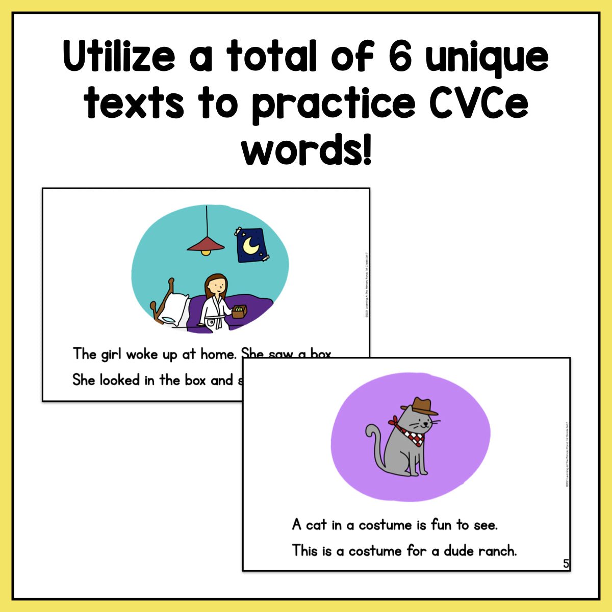 Decodable Readers | CVCe Silent E Reading Passages | First Grade Set 7 - learning-at-the-primary-pond