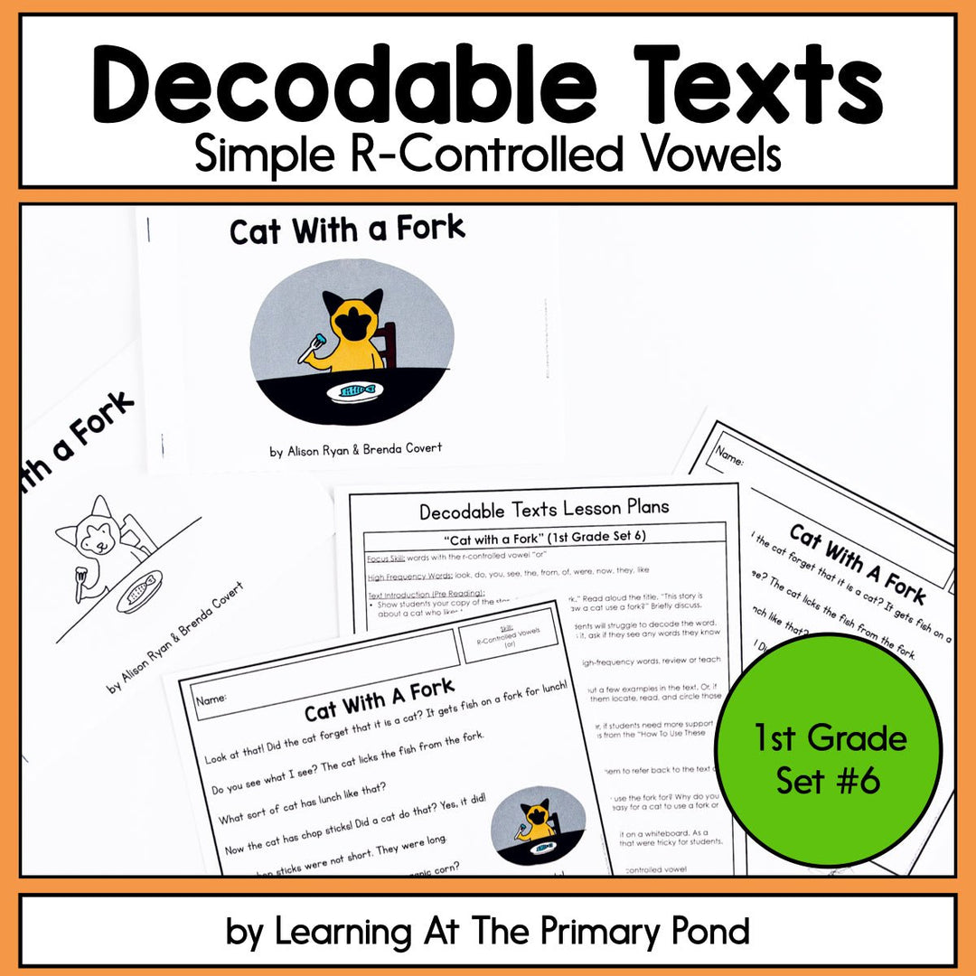 Decodable Readers | R-Controlled Vowels AR, ER, OR, IR, UR | First Gra ...