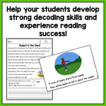 Decodable Readers | Vowel Team Decodable Passages & Books | First Grade Set 8 - learning-at-the-primary-pond