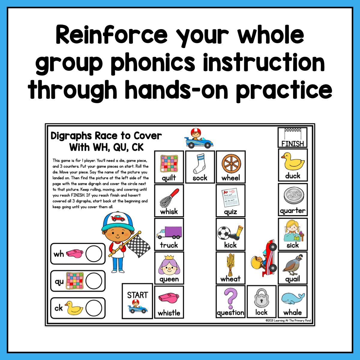 Digraph Games: Second Grade No-Prep Phonics - learning-at-the-primary-pond
