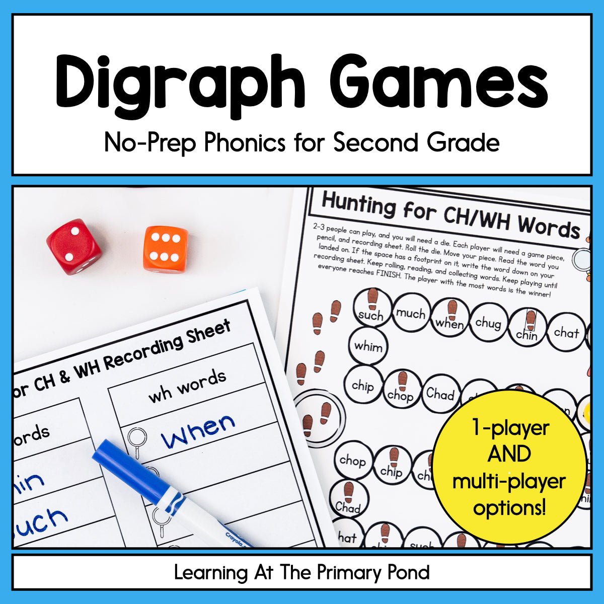 Digraph Games: Second Grade No-Prep Phonics – learning-at-the-primary-pond