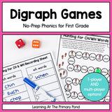 Digraphs Games: First Grade No-Prep Phonics - learning-at-the-primary-pond