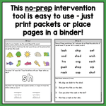 *Digraphs Intervention Pack | No - Prep, Phonics - Based Reading Intervention SALE - Learning at the Primary Pond