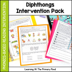 *Diphthongs Intervention Pack | No - Prep, Phonics - Based Reading Intervention SALE - Learning at the Primary Pond