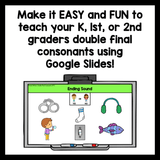 Double Final Consonants Phonics Slides | FLOSS Rule | Google Slides Phonics - Learning at the Primary Pond