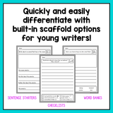First Grade Writing Prompts | Informational, Narrative, & Opinion Writing BUNDLE - Sale - learning-at-the-primary-pond