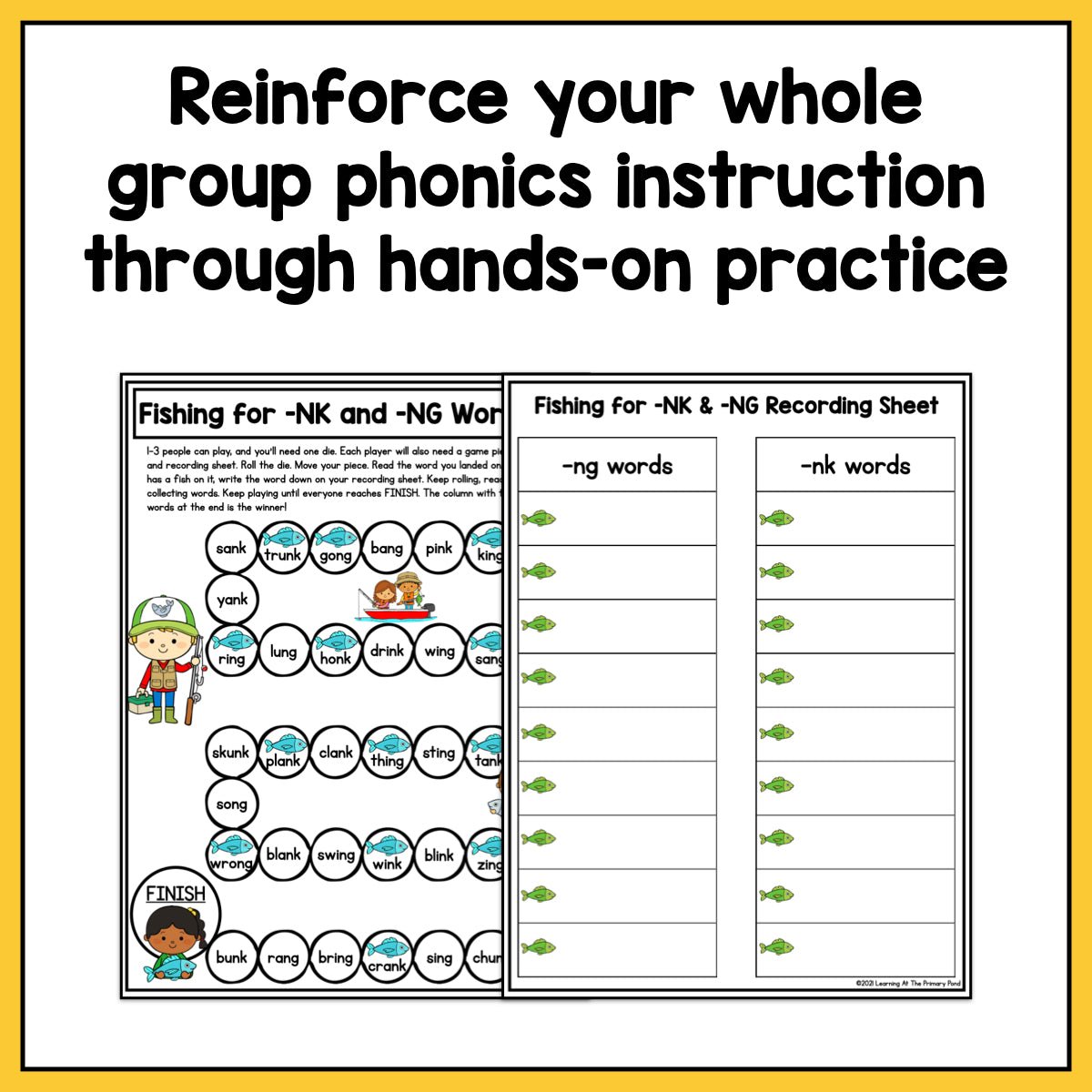 Glued Sounds Games (Welded Sounds Games): Second Grade No-Prep Phonics - learning-at-the-primary-pond