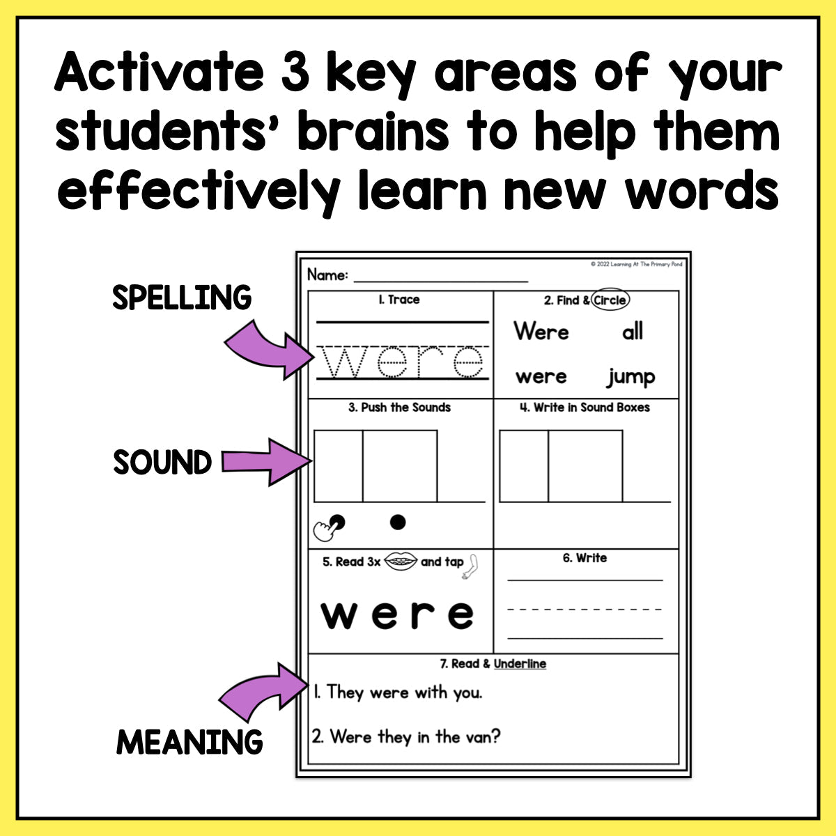 High Frequency Word Worksheets | Dolch Sight Word List First Grade - learning-at-the-primary-pond