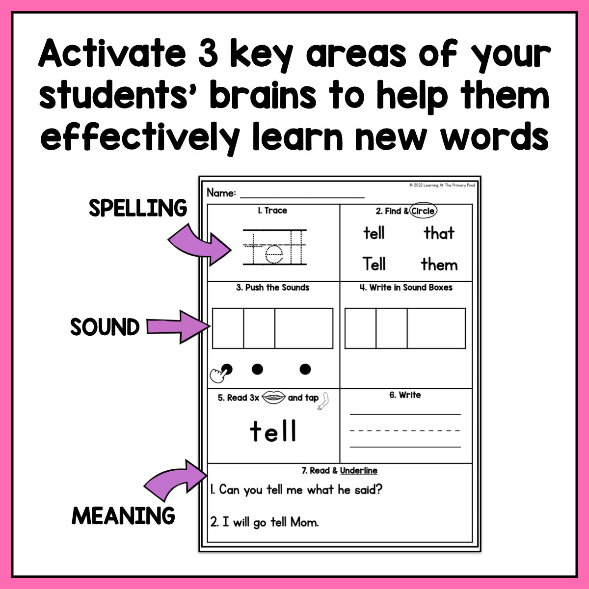 High Frequency Word Worksheets | Dolch Sight Word List Second Grade - learning-at-the-primary-pond