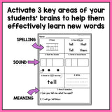 High Frequency Word Worksheets | Dolch Sight Word List Second Grade - learning-at-the-primary-pond