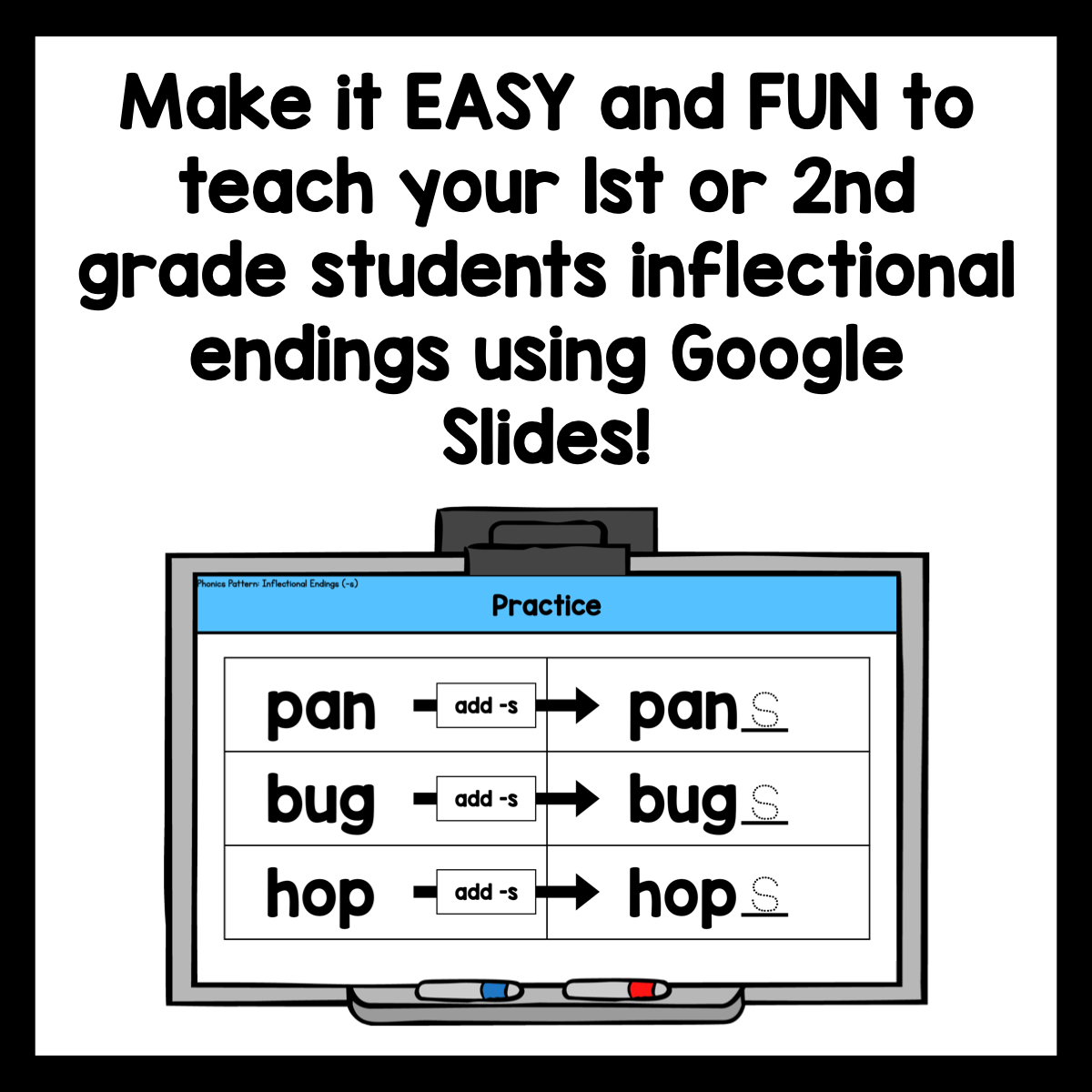 Inflectional Endings Phonics Slides | Google Slides Phonics Digital Resources - Learning at the Primary Pond