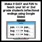 Inflectional Endings Phonics Slides | Google Slides Phonics Digital Resources - Learning at the Primary Pond