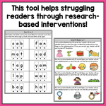 *K - 2 Phonics - Based Reading Intervention Packs Bundle SALE - Learning at the Primary Pond