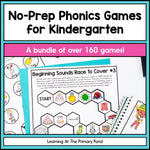 Kindergarten No-Prep Phonics Games Bundle - Sale - learning-at-the-primary-pond