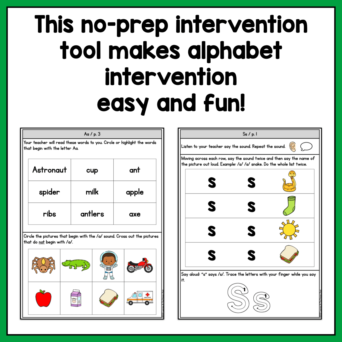 *Letters and Sounds Intervention Pack | No - Prep, Phonics - Based Reading Intervention SALE - Learning at the Primary Pond