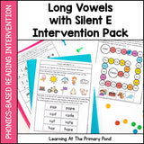 *Long Vowels with Silent E (CVCe Words) Intervention Pack | No - Prep, Phonics - Based Reading Intervention SALE - Learning at the Primary Pond