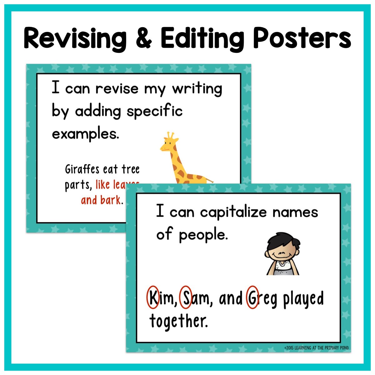 Revising and Editing Toolkit for Kindergarten, First, and Second Grade - learning-at-the-primary-pond