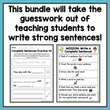 *Sentence Writing Success Toolkit for 1st Grade - learning-at-the-primary-pond