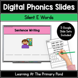 Silent E Phonics Slides | CVCE Long Vowels | Google Slides Phonics - Learning at the Primary Pond