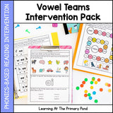 *Vowel Teams Intervention Pack | No - Prep, Phonics - Based Reading Intervention SALE - Learning at the Primary Pond