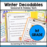 Winter Holiday Decodables | Seasonal Texts For First Grade - learning-at-the-primary-pond