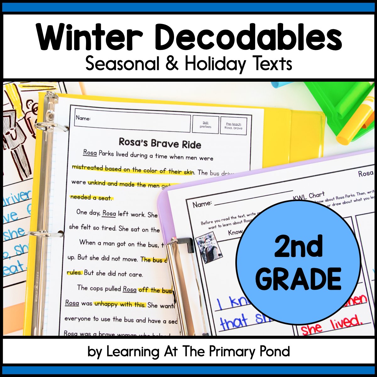 Winter Holiday Decodables | Seasonal Texts For Second Grade - learning-at-the-primary-pond