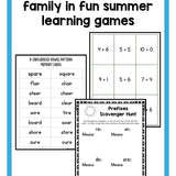 Summer Homework Packet for Rising Third Graders (who have completed second grade)