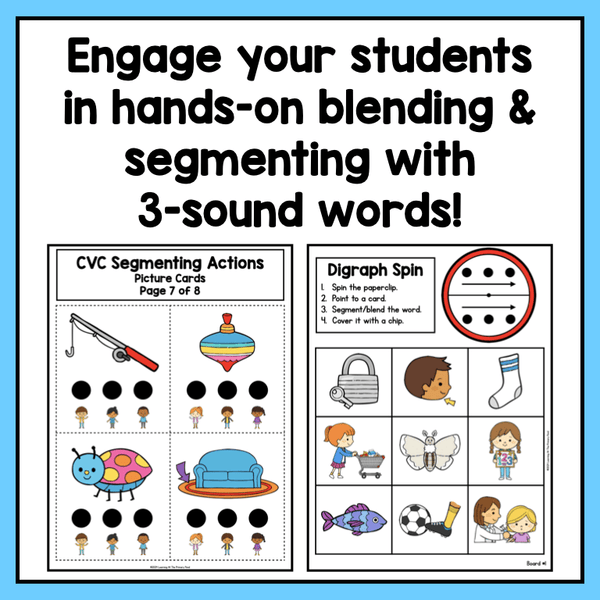 Blending and Segmenting Activities: Hands-On Phonemic Awareness - learning-at-the-primary-pond