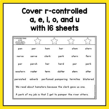 Blending Lines | R-Controlled Vowels - learning-at-the-primary-pond