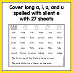 Blending Lines | Silent E Words | CVCe Words - learning-at-the-primary-pond