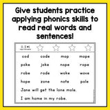 Blending Lines | Silent E Words | CVCe Words - learning-at-the-primary-pond