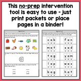 CVC Words Intervention Pack | No-Prep, Phonics-Based Reading Intervention - learning-at-the-primary-pond