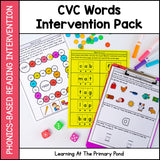 CVC Words Intervention Pack | No-Prep, Phonics-Based Reading Intervention - learning-at-the-primary-pond