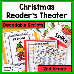 Decodable Christmas Reader's Theater Play Scripts for 2nd Grade | SOR aligned - learning-at-the-primary-pond