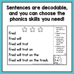 Decodable Sentence Fluency Pyramids | Blends-Double Final Consonant-Glued Sounds Set - learning-at-the-primary-pond