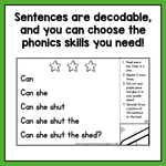 Decodable Sentence Fluency Pyramids | BUNDLE - learning-at-the-primary-pond
