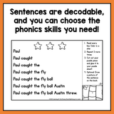 Decodable Sentence Fluency Pyramids | Diphthongs Set - learning-at-the-primary-pond