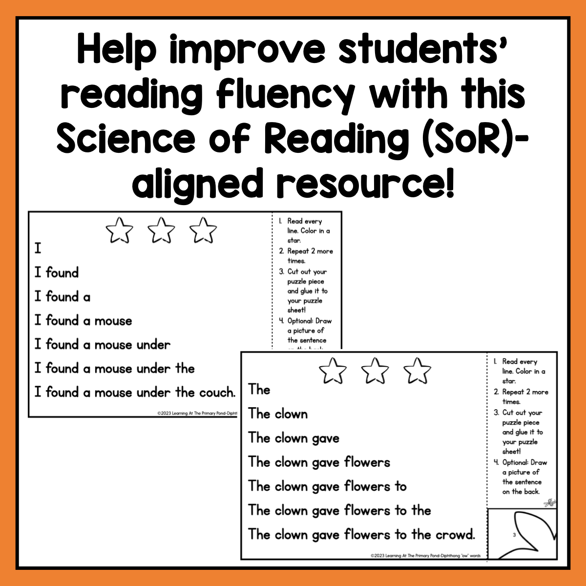 Decodable Sentence Fluency Pyramids | Diphthongs Set – Learning at the Primary Pond decodable-sentence-fluency-pyramids-diphthongs-set-learning-at-the-primary-pond