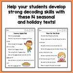 Fall Decodable Texts for 1st Grade | Passages on Fall and Fall Holidays - learning-at-the-primary-pond